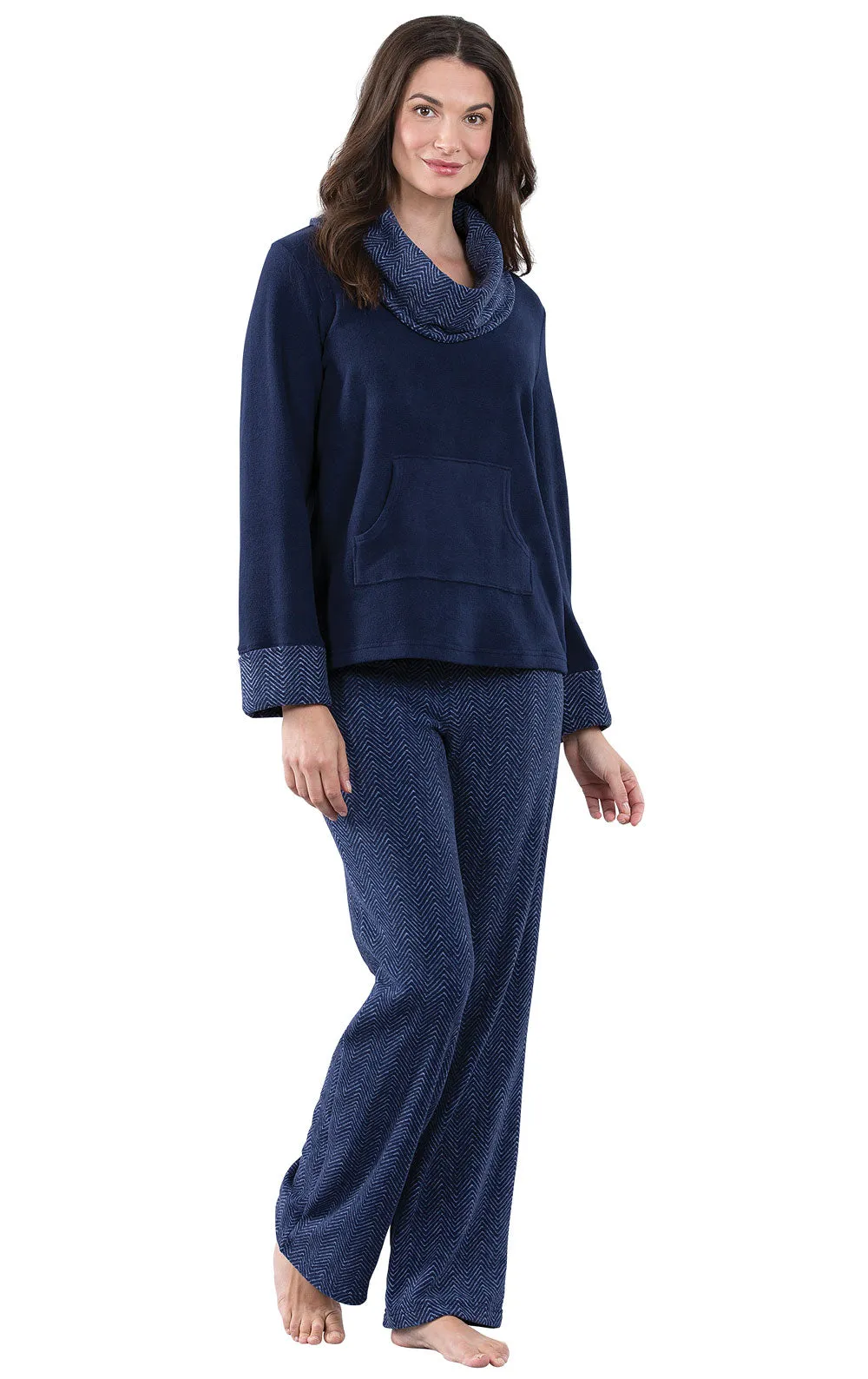 Super Soft Cowl-Neck Pajamas