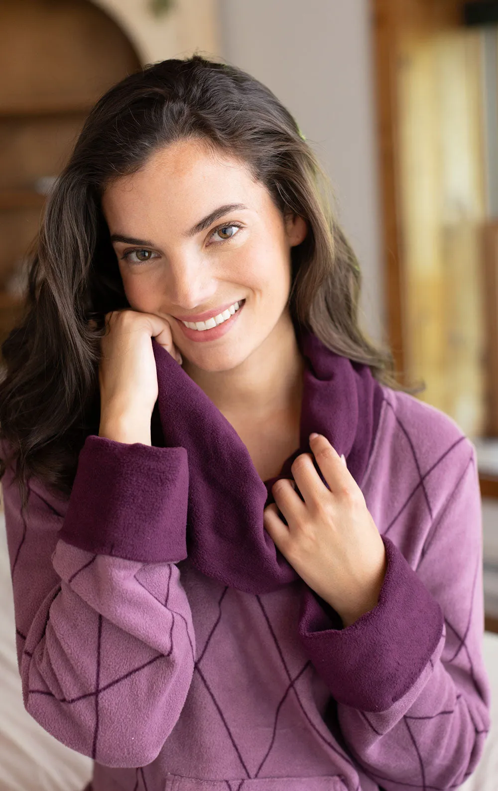 Super Soft Cowl-Neck Pajamas