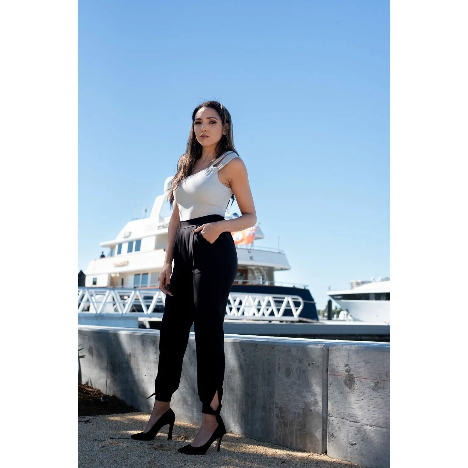 Sylvia Side Tie Pants