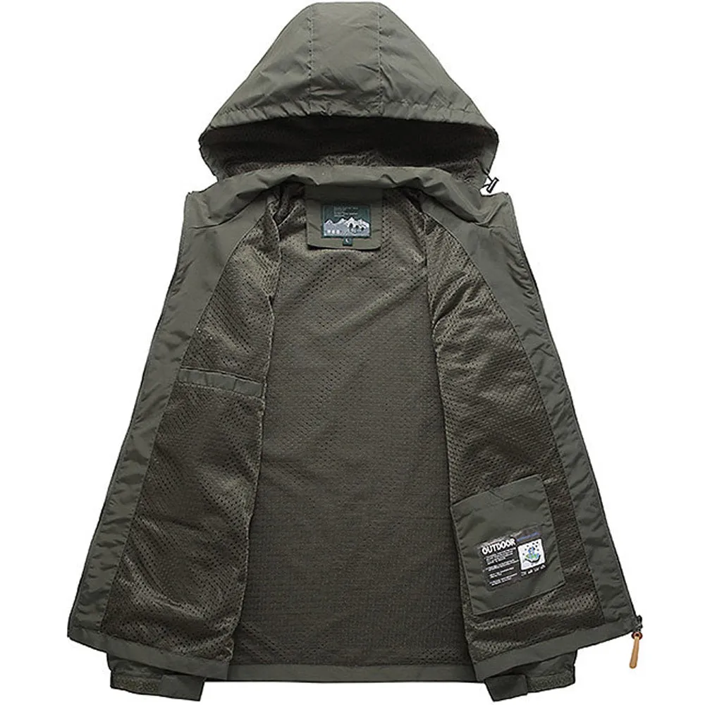 Tactical Windbreaker Jacket: Waterproof Outdoor Gear