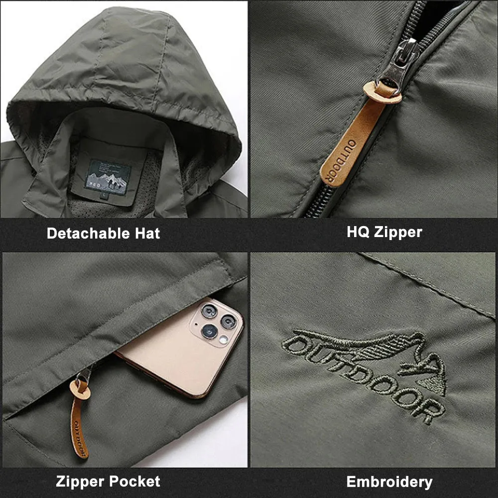Tactical Windbreaker Jacket: Waterproof Outdoor Gear