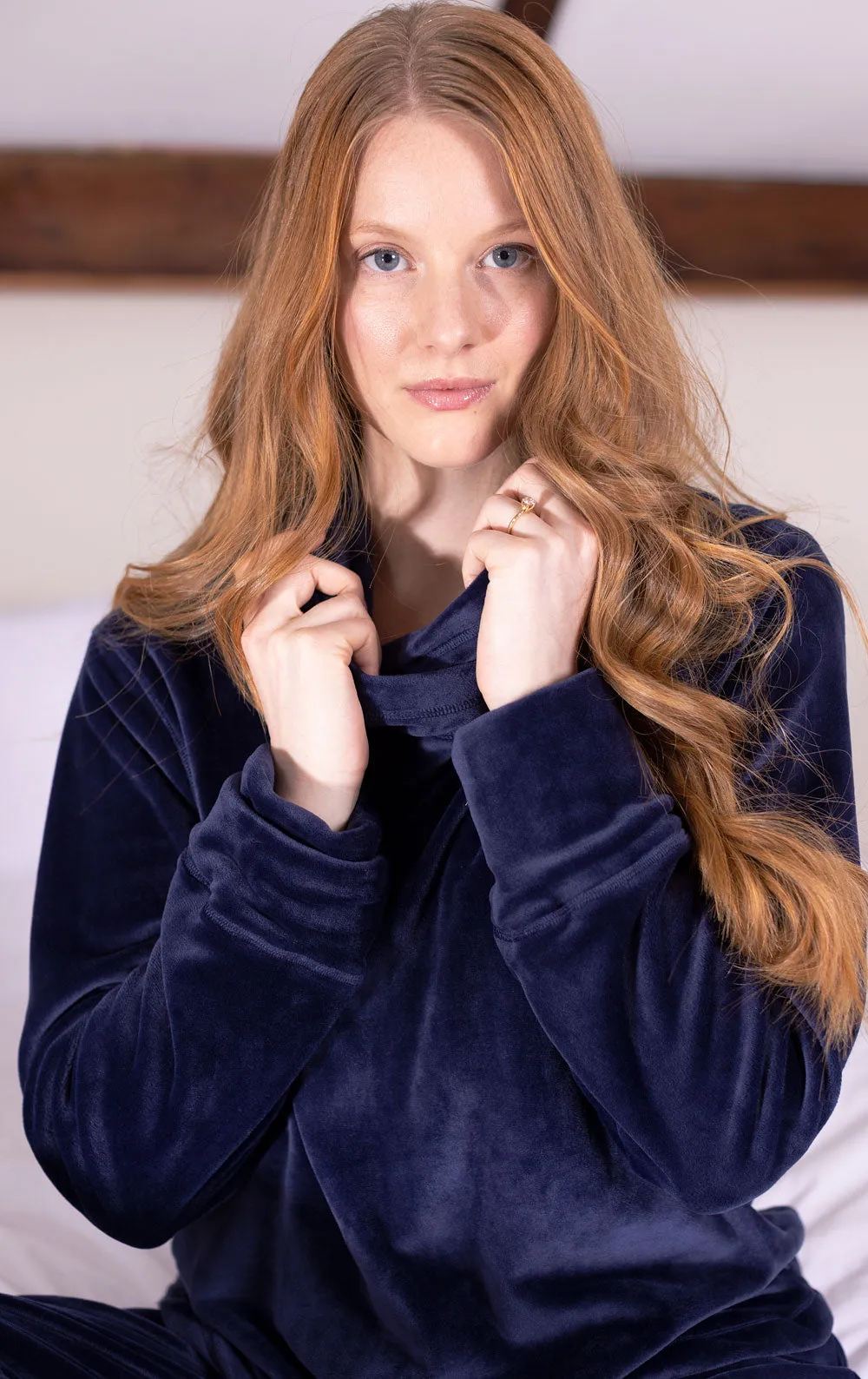 Tempting Touch Pajamas - Navy - Final Sale