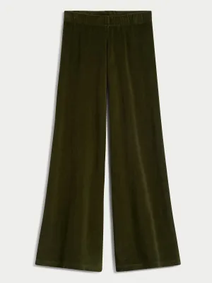 The Lito Low Rise Flare Pants in Velour