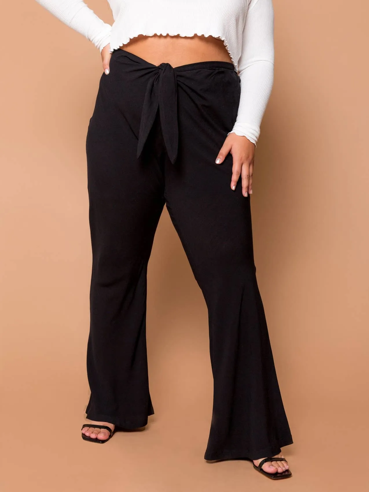 THE Melody  TIED SLIM PANT
