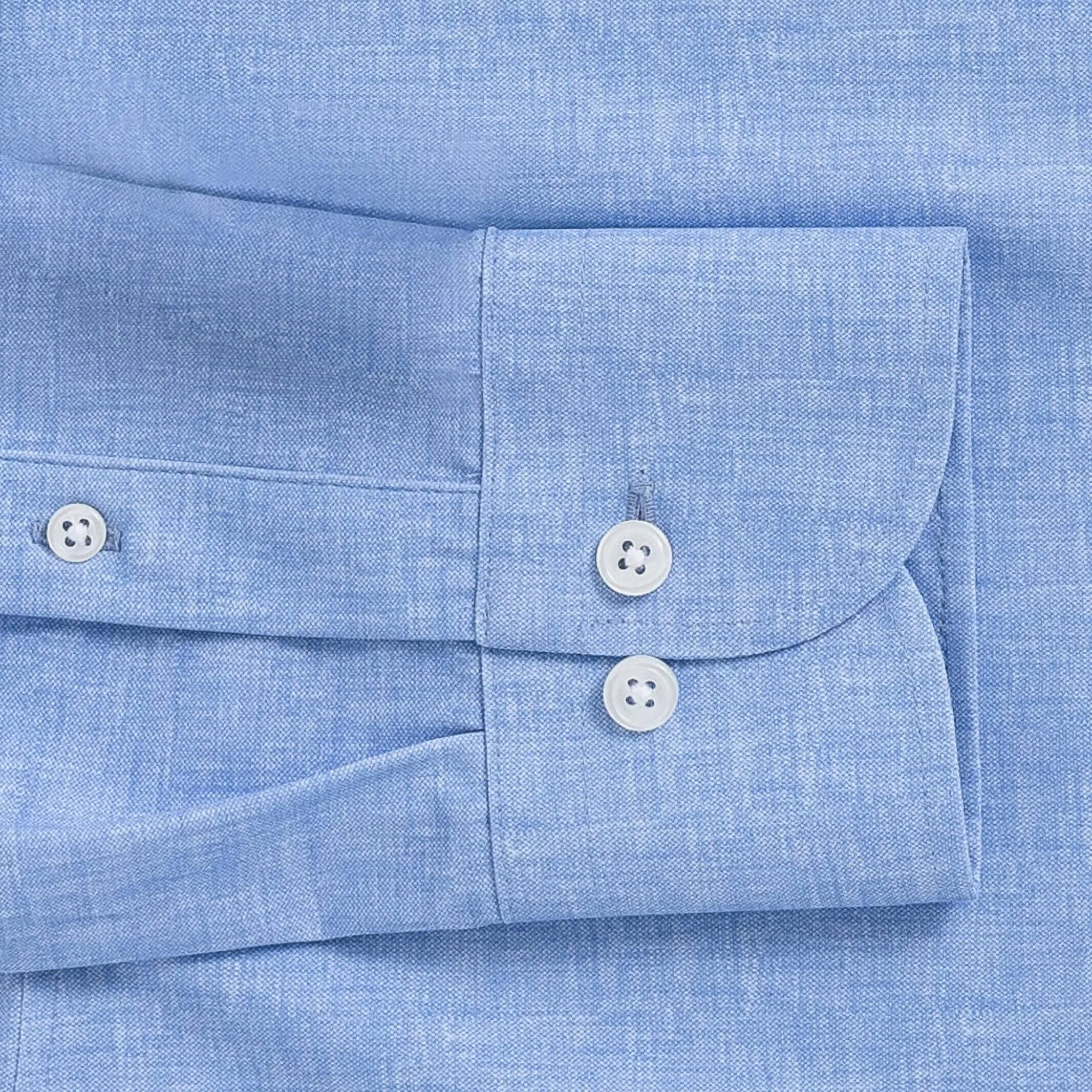 The Sky Blue Patton Chambray Print Knit Custom Shirt