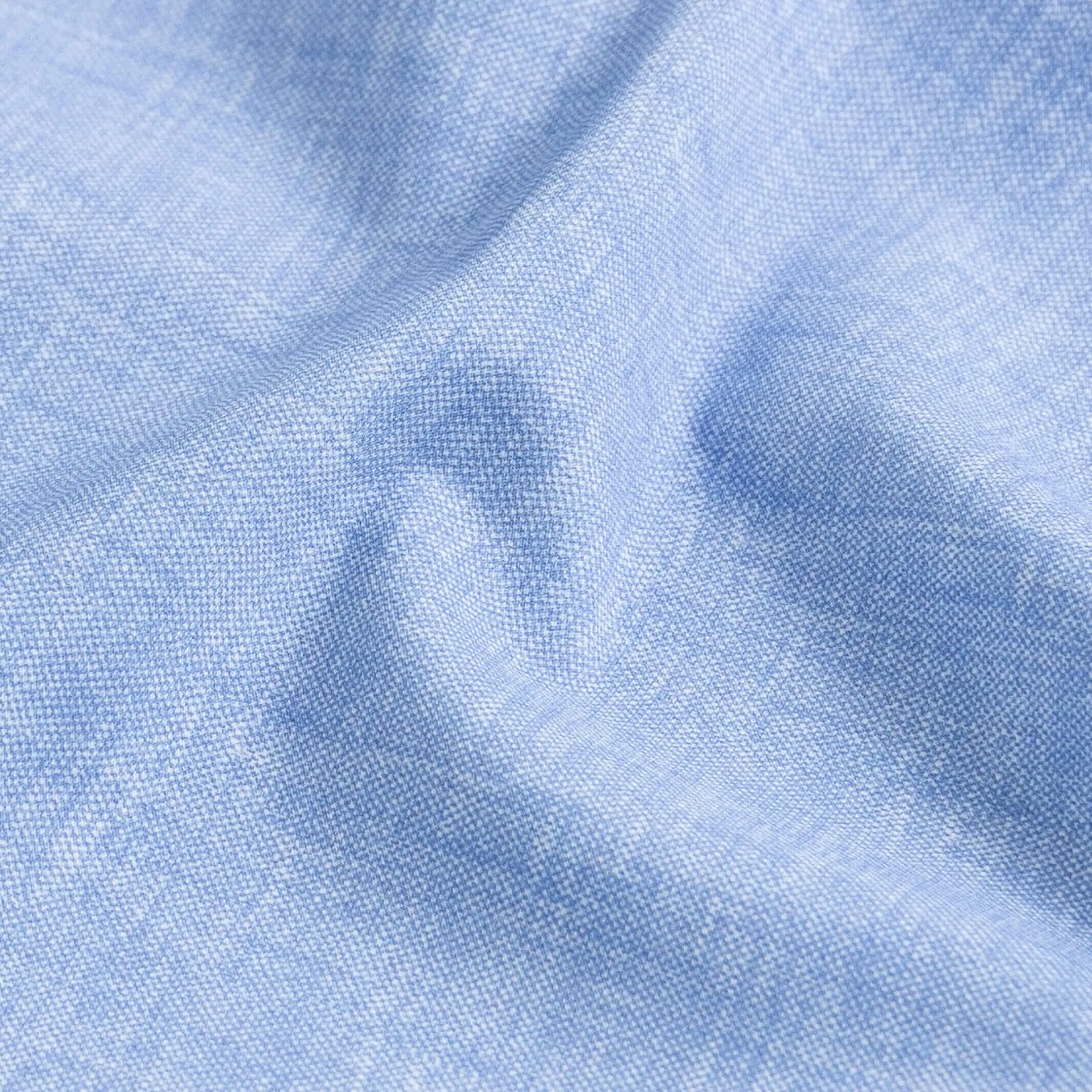 The Sky Blue Patton Chambray Print Knit Custom Shirt