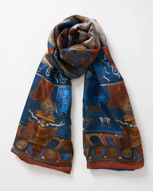 the wind horse cashmere-backed stole