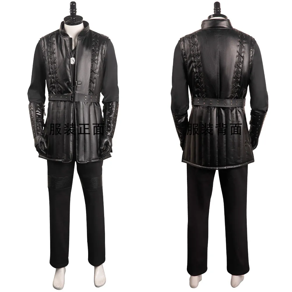 The Witcher Season 3  Geralt Cosplay Costume Outfits Halloween Carnival Party Disguise Suit
