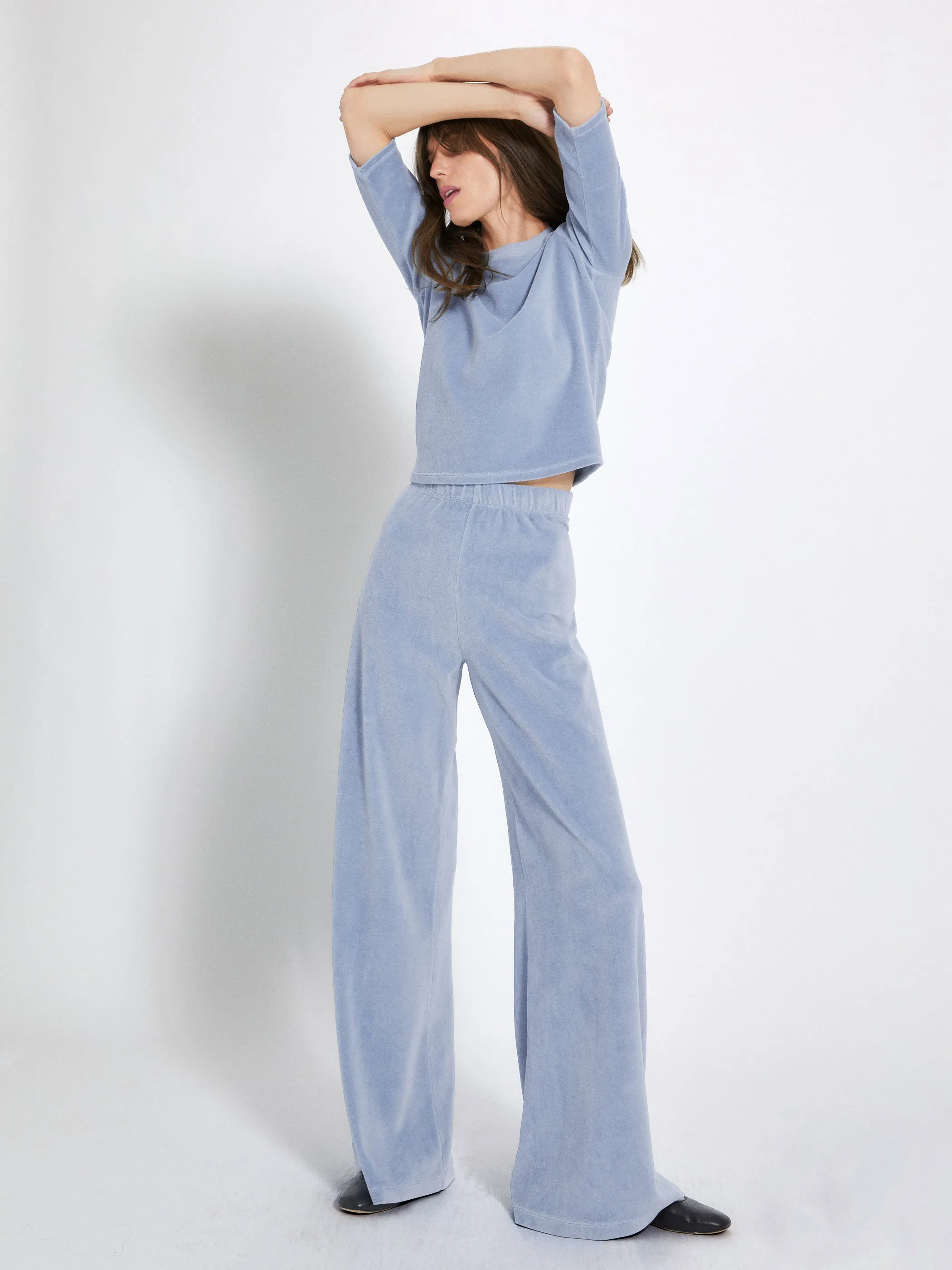 The Zephyra Flare Pants in Velour