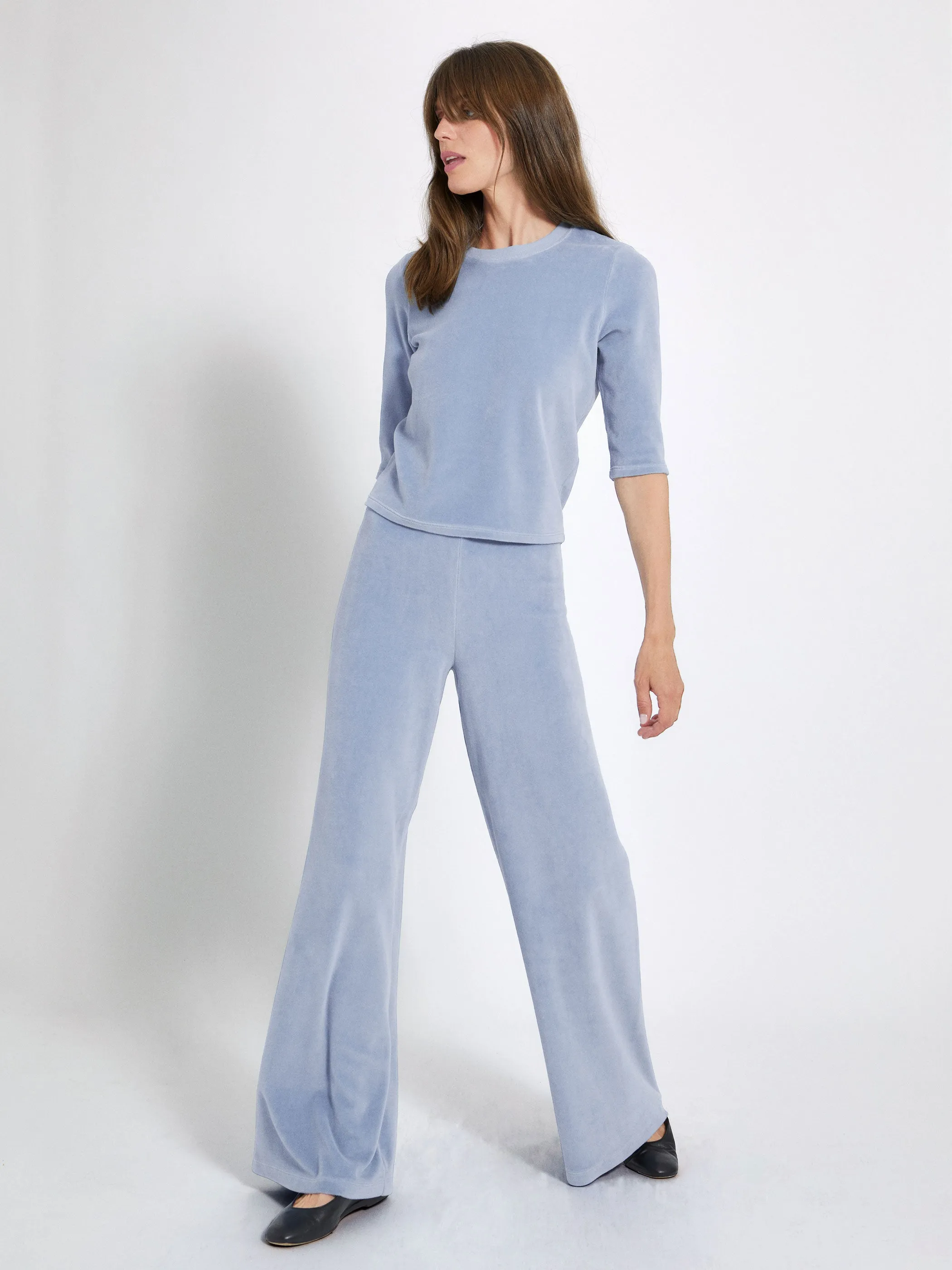 The Zephyra Flare Pants in Velour