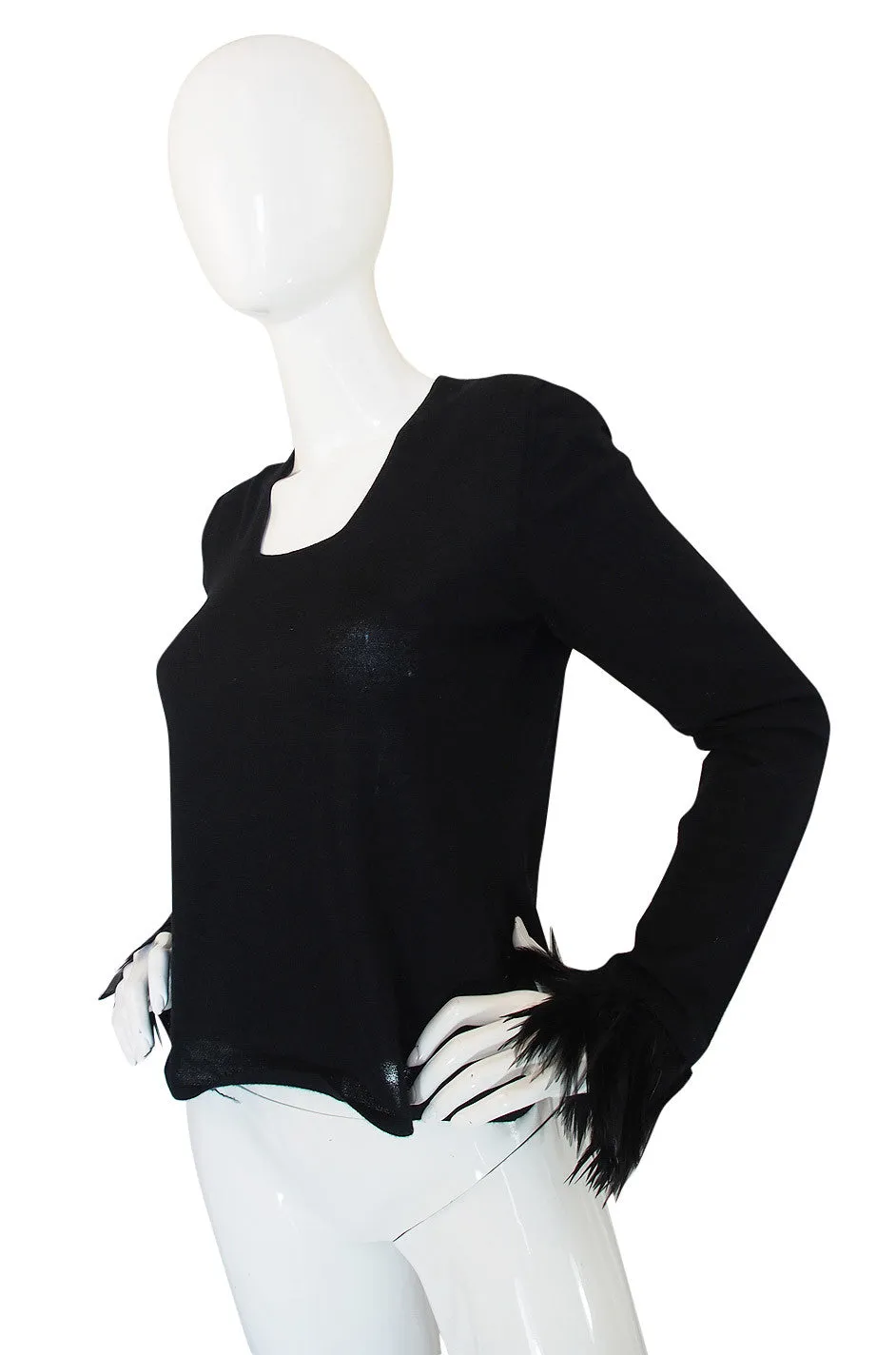 Tom Ford Era Gucci Cashmere & Feather Sweater
