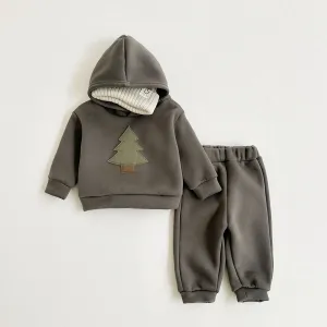 TREE Hooded Pajamas Set
