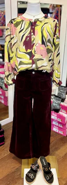 Tribal Dolman Sleeve Dunegrass Blouse