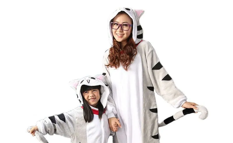 Unicorn Stitch Panda Unisex Flannel Hoodie Pajamas Costume Cosplay Animal Onesies Sleepwear For Men Women Adults Child