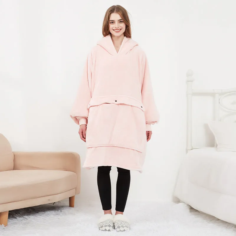 USB Electric Heating Hooded Blanket