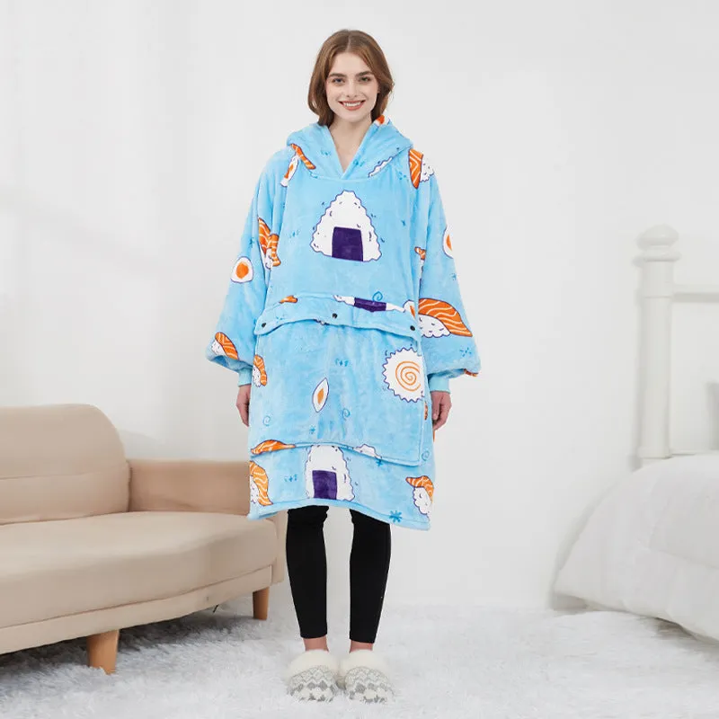 USB Electric Heating Hooded Blanket