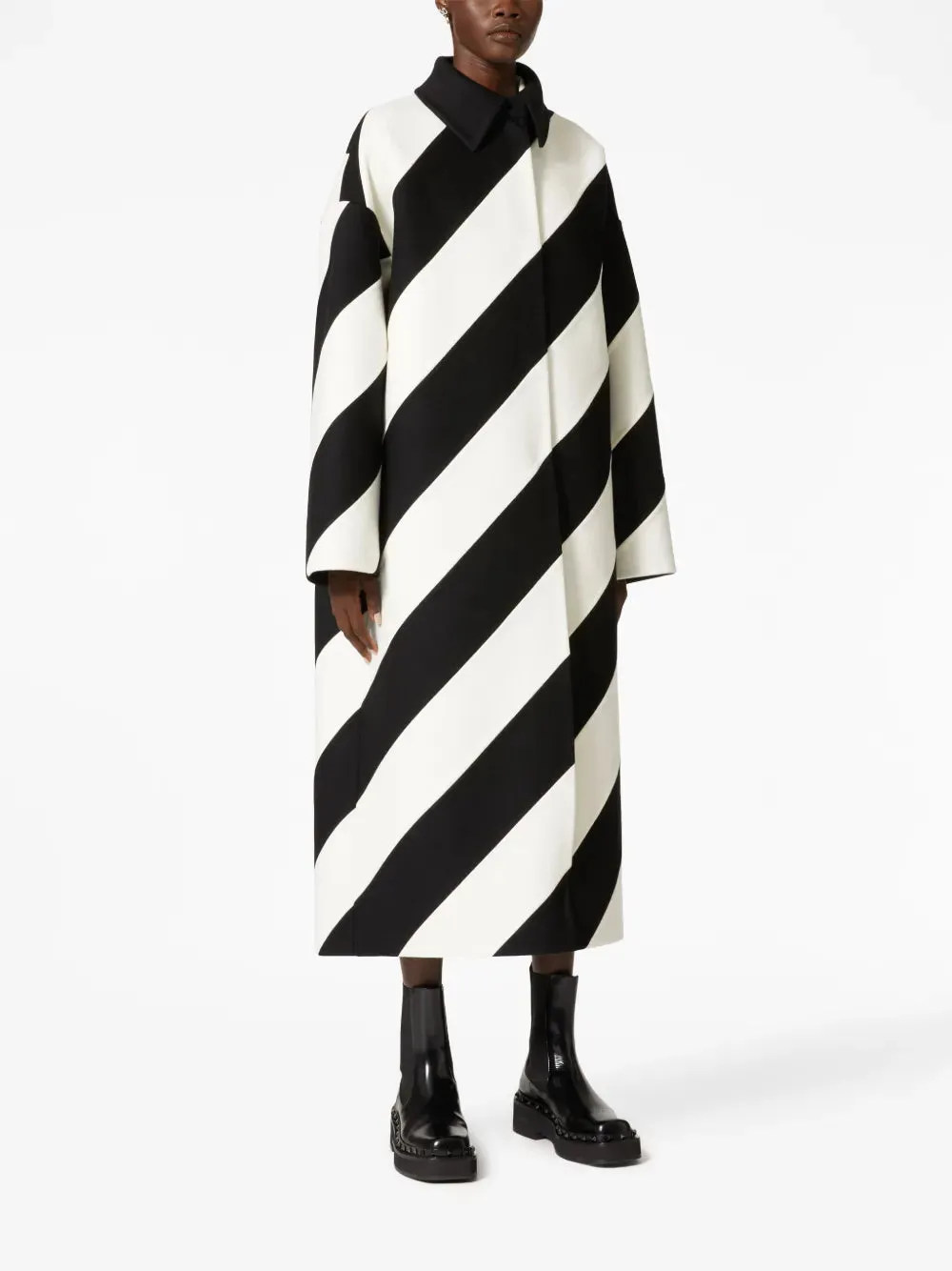 Valentino Compact Strhype Single-Breasted Coat