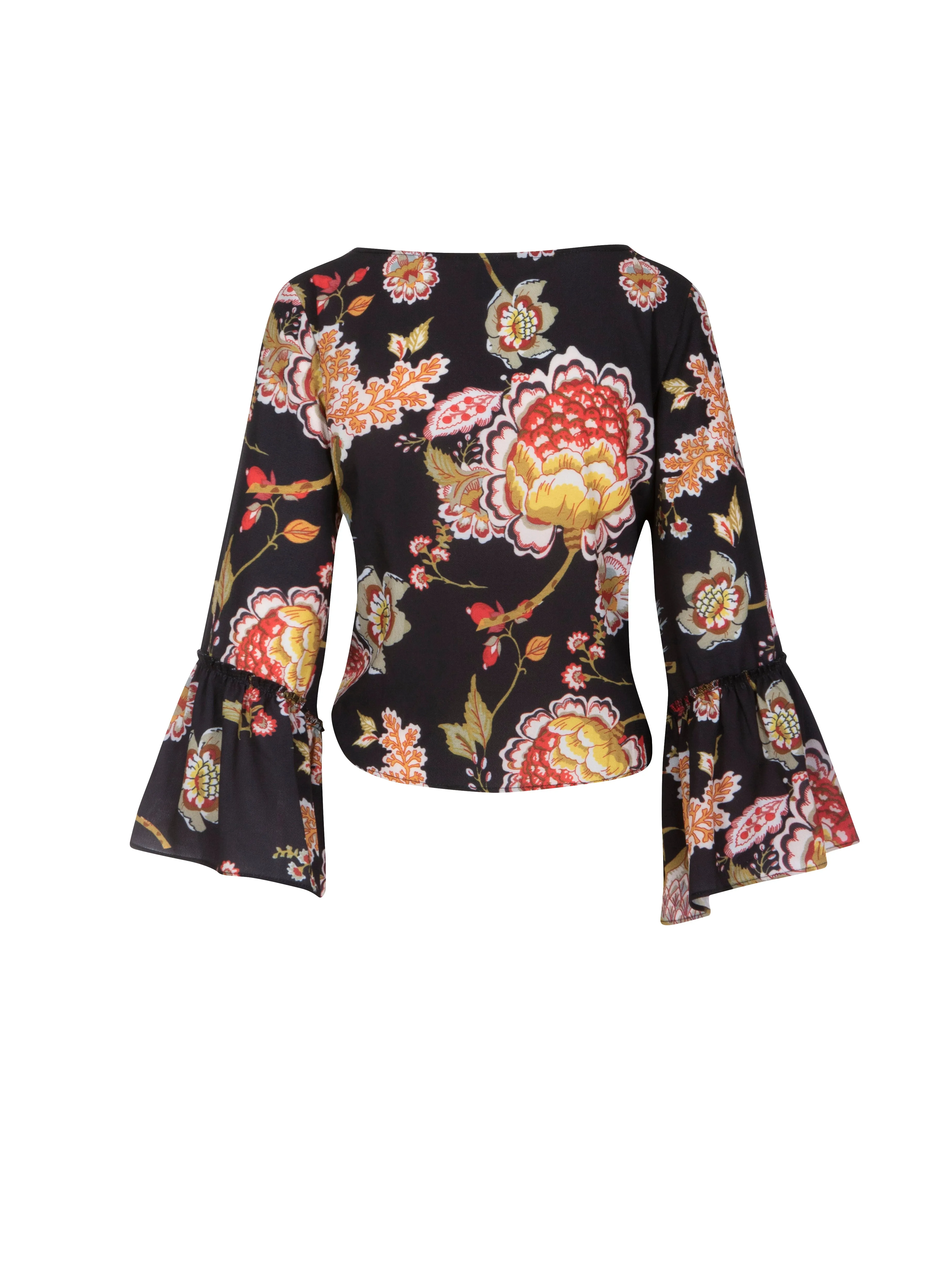 Vintage Floral Noir Olivia blouse