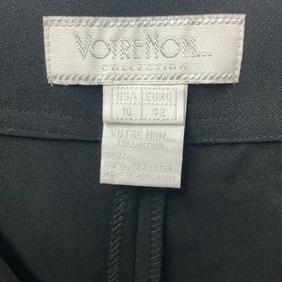 VotreNom Collection 2 piece suit, black, size 10