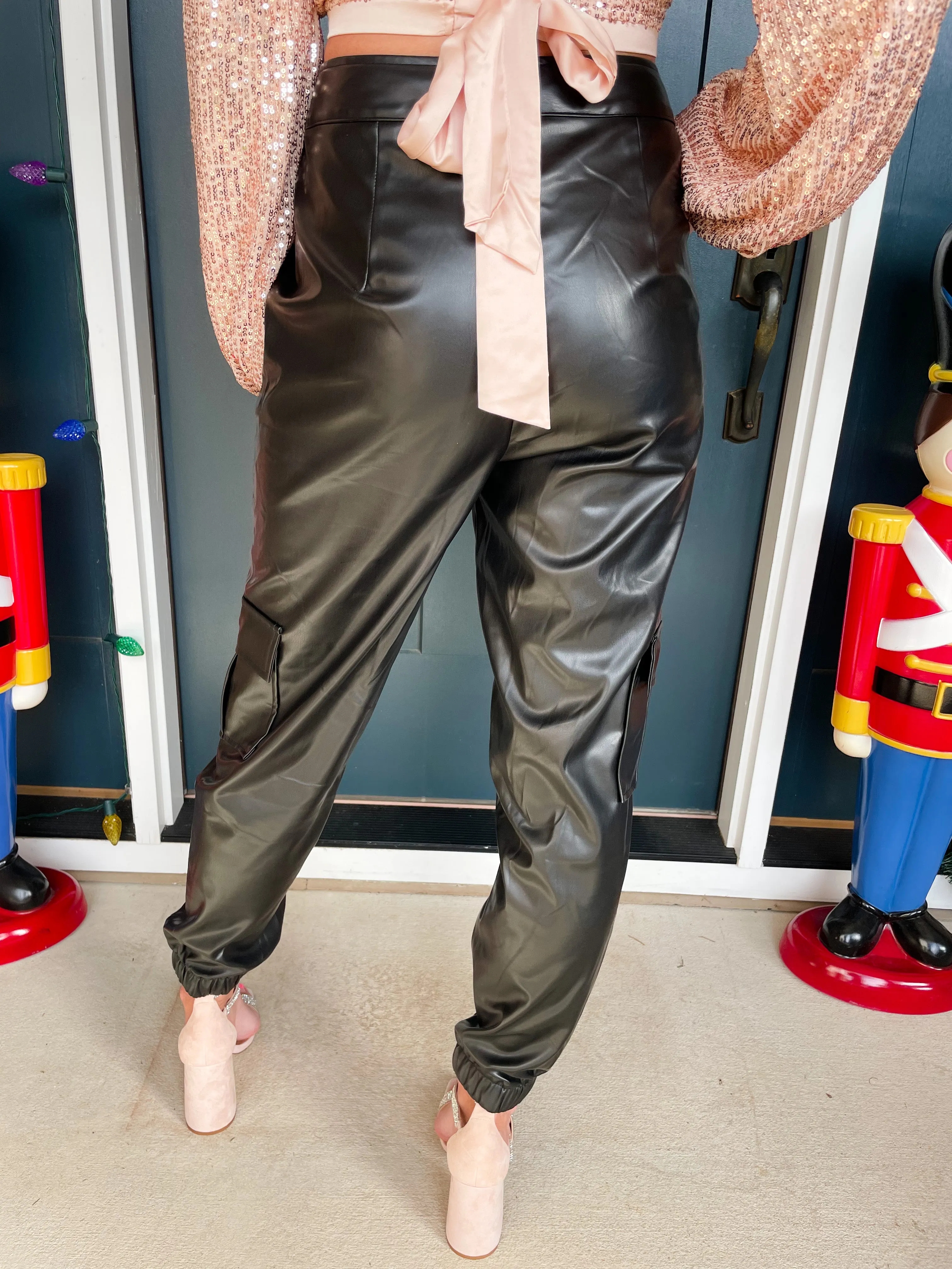 Walk This Way Faux Leather Pants