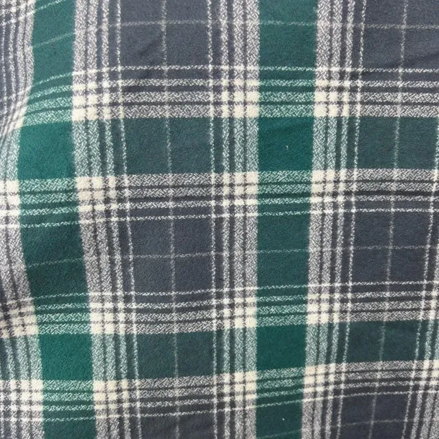Warm Dark Grey, Emerald and Creamy White Luxe Collection Plaid Infinity and Blanket Scarves