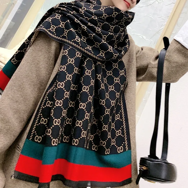 Warm Scarf Cashmere Thick Shawl Wrap for Women Ladies Girls 70x180