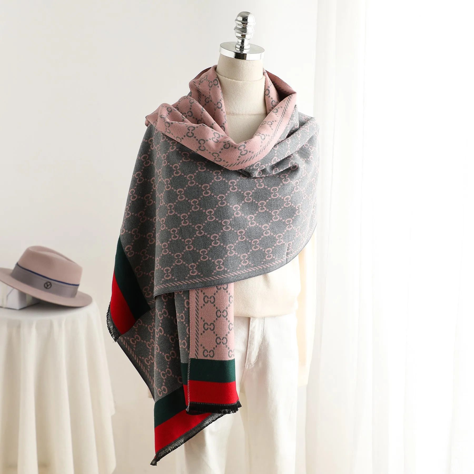 Warm Scarf Cashmere Thick Shawl Wrap for Women Ladies Girls 70x180