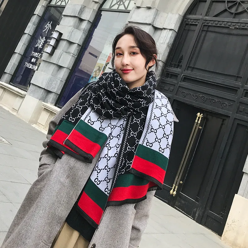 Warm Scarf Cashmere Thick Shawl Wrap for Women Ladies Girls 70x180