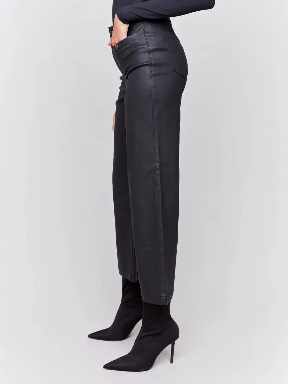 Wax Twill Black Pant