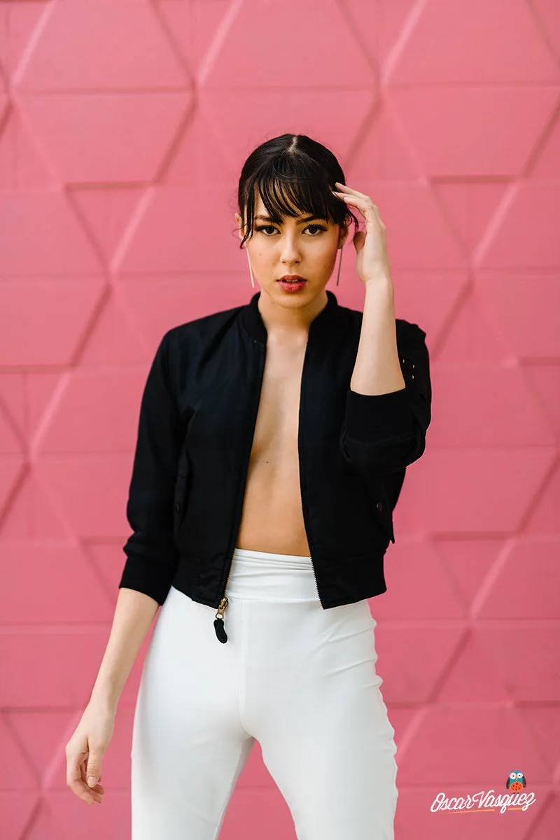 White Rolldown Flare Pants