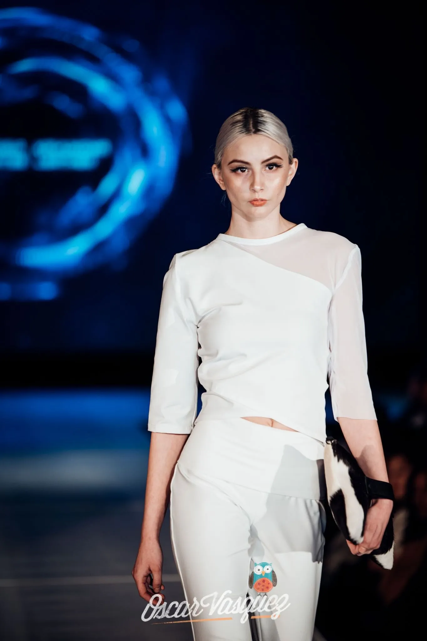 White Rolldown Flare Pants