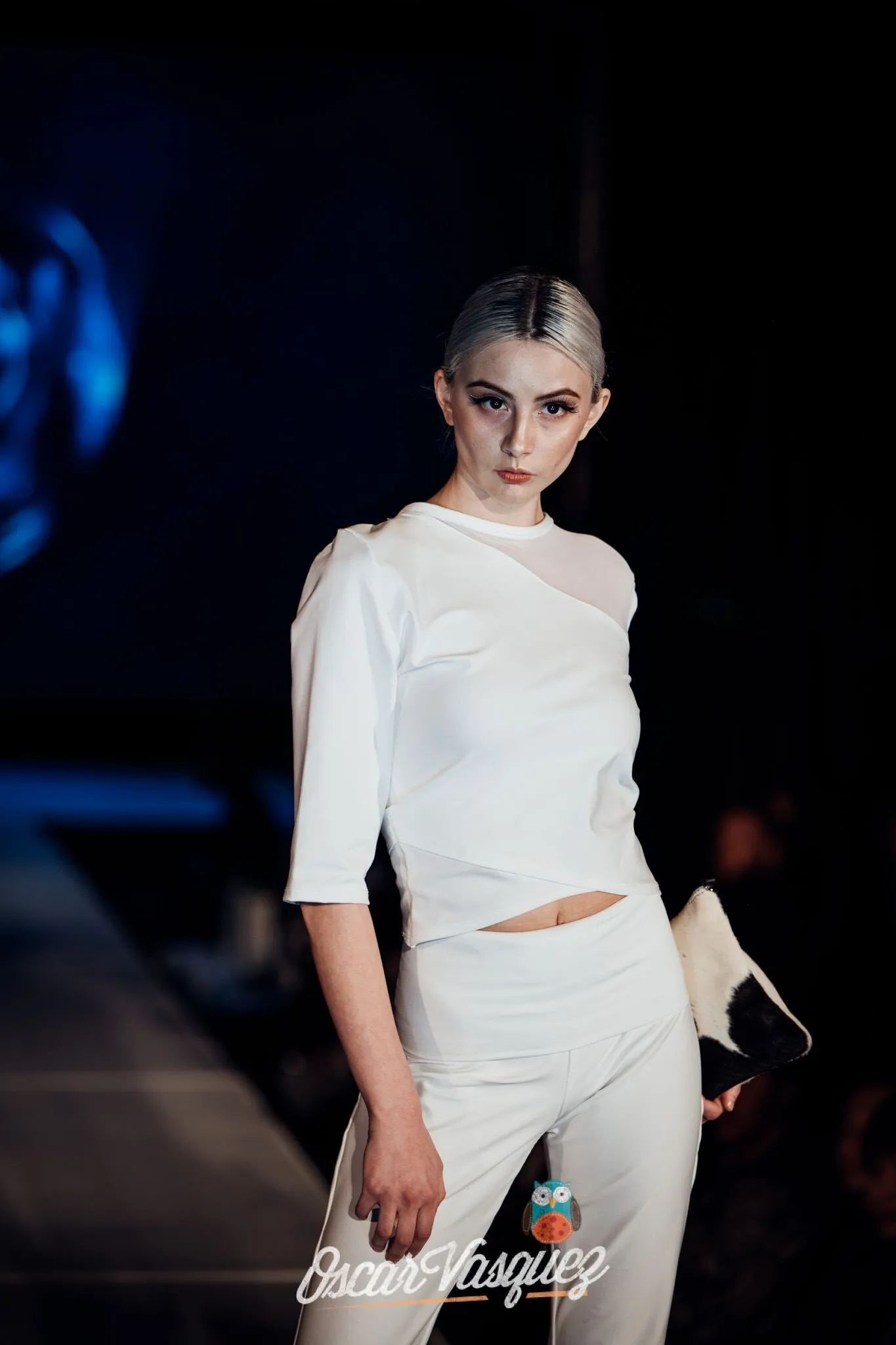 White Rolldown Flare Pants