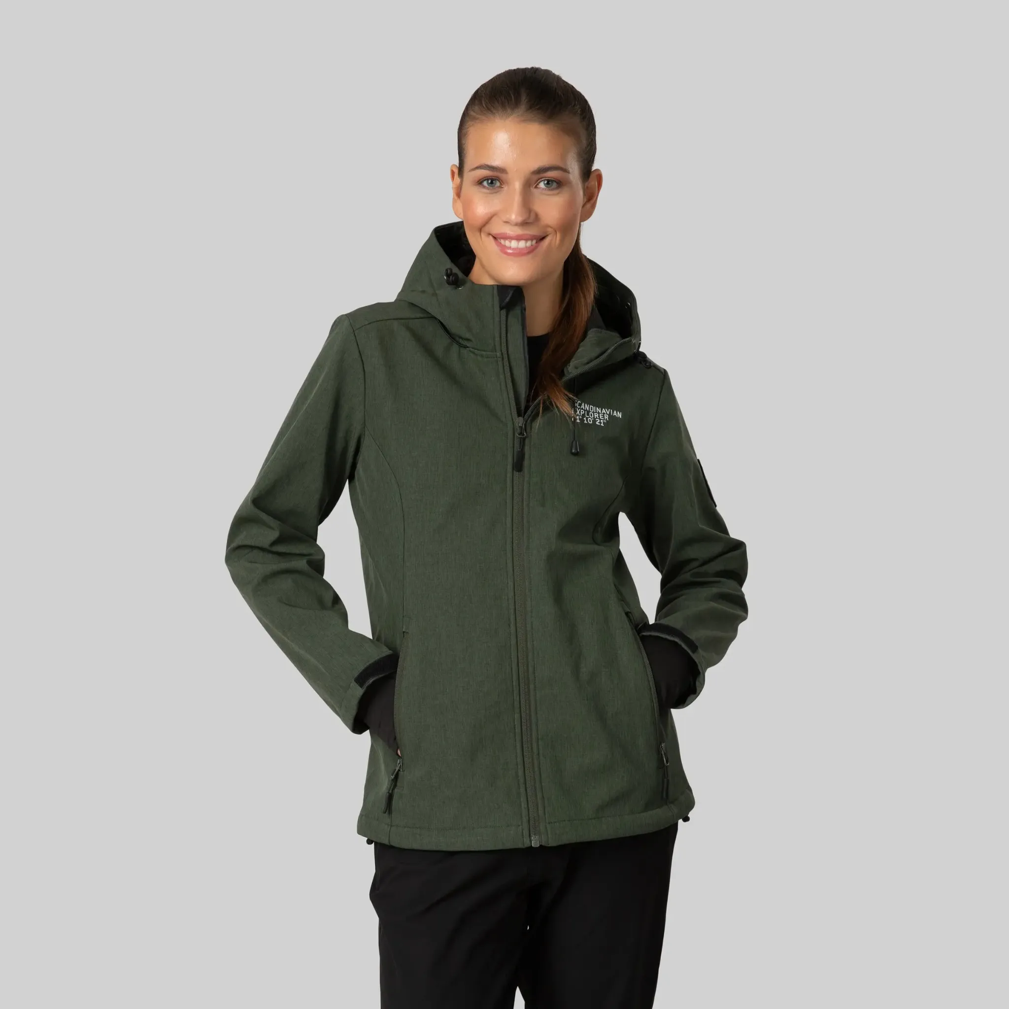 Women's 3 Layer Softshell Jacket - Forest Green