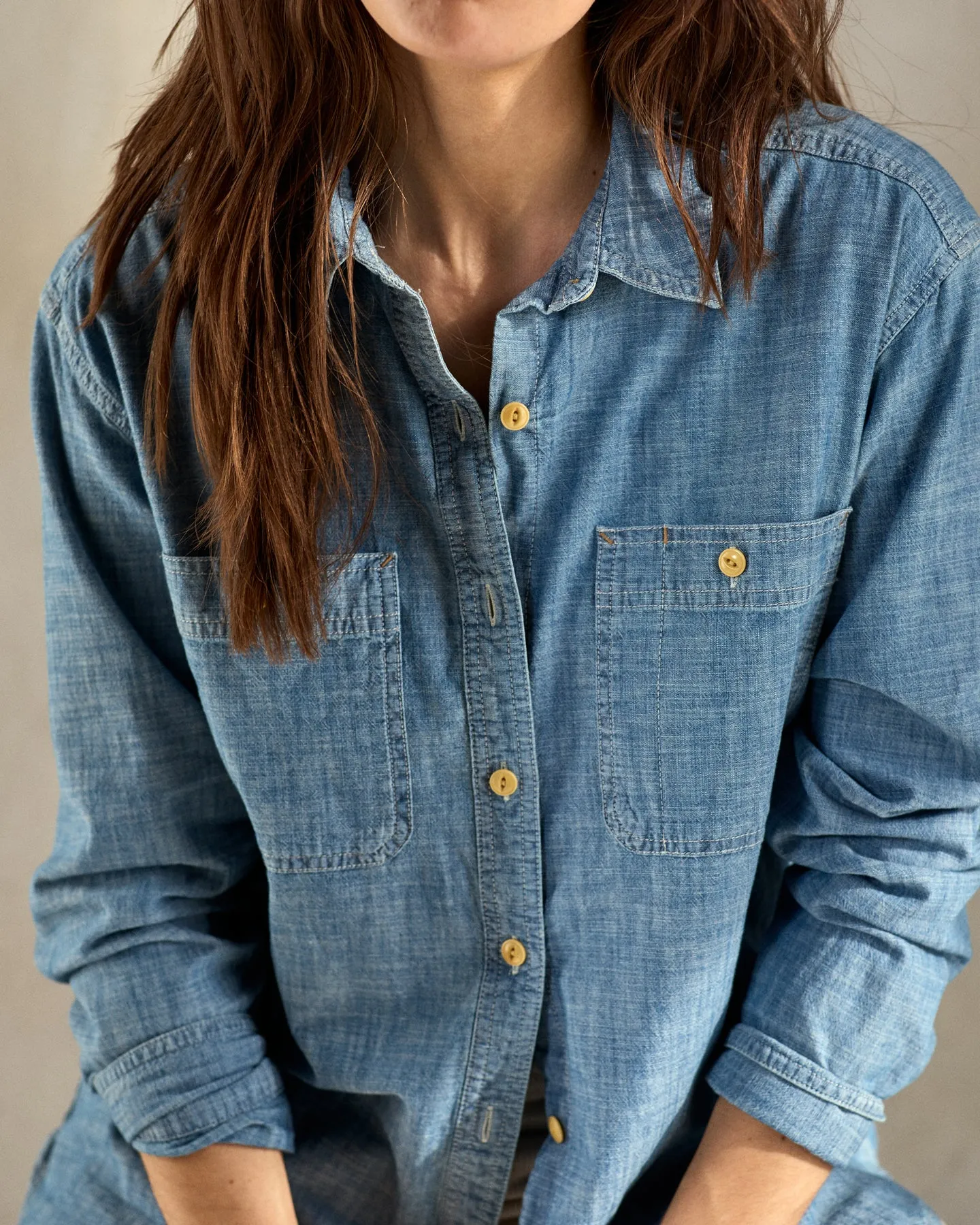 Women's Chambray Utility Shirt