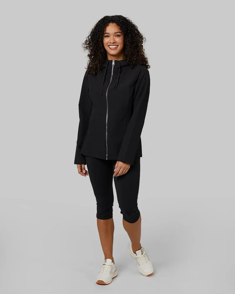 WOMEN'S HOODED WINDBREAKER JACKET