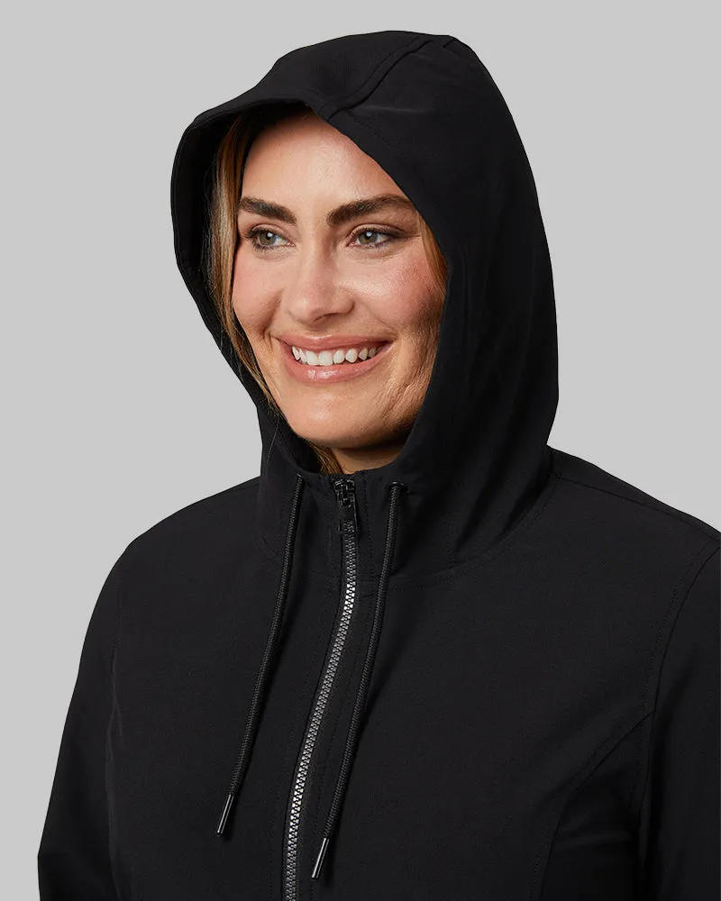 WOMEN'S HOODED WINDBREAKER JACKET