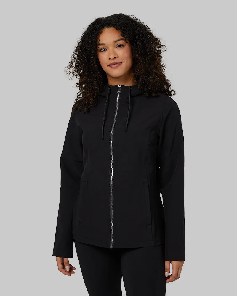 WOMEN'S HOODED WINDBREAKER JACKET