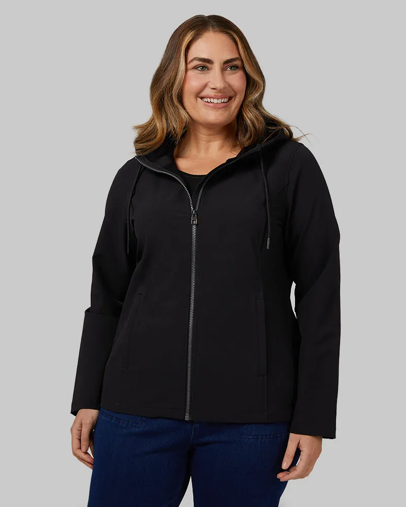 WOMEN'S HOODED WINDBREAKER JACKET