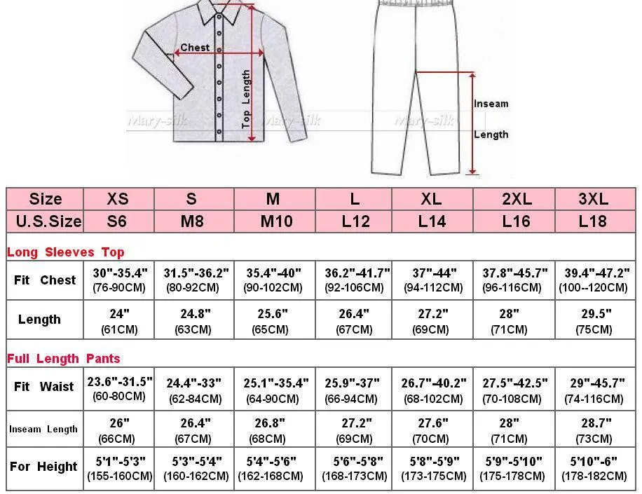 Womens Silk Satin Pajamas Set Pajama Set Sleepwear Loungewear