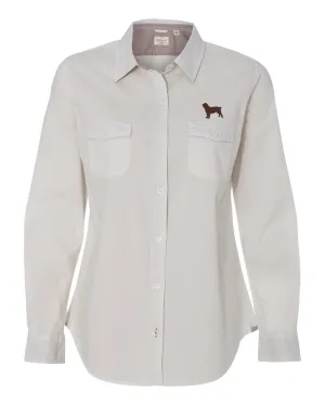 Women's Vintage Chambray Long Sleeve Shirt