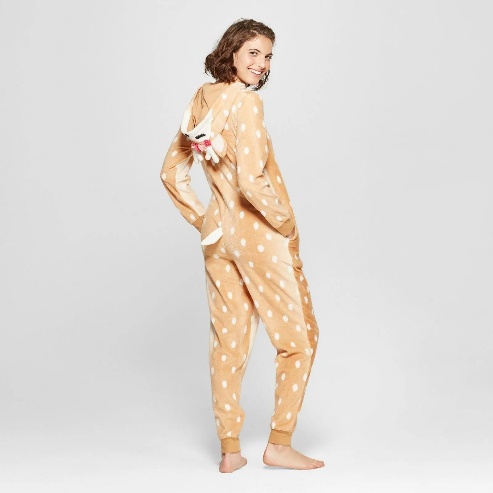 Xhilaration Women's Fawn Union Suit Pajamas