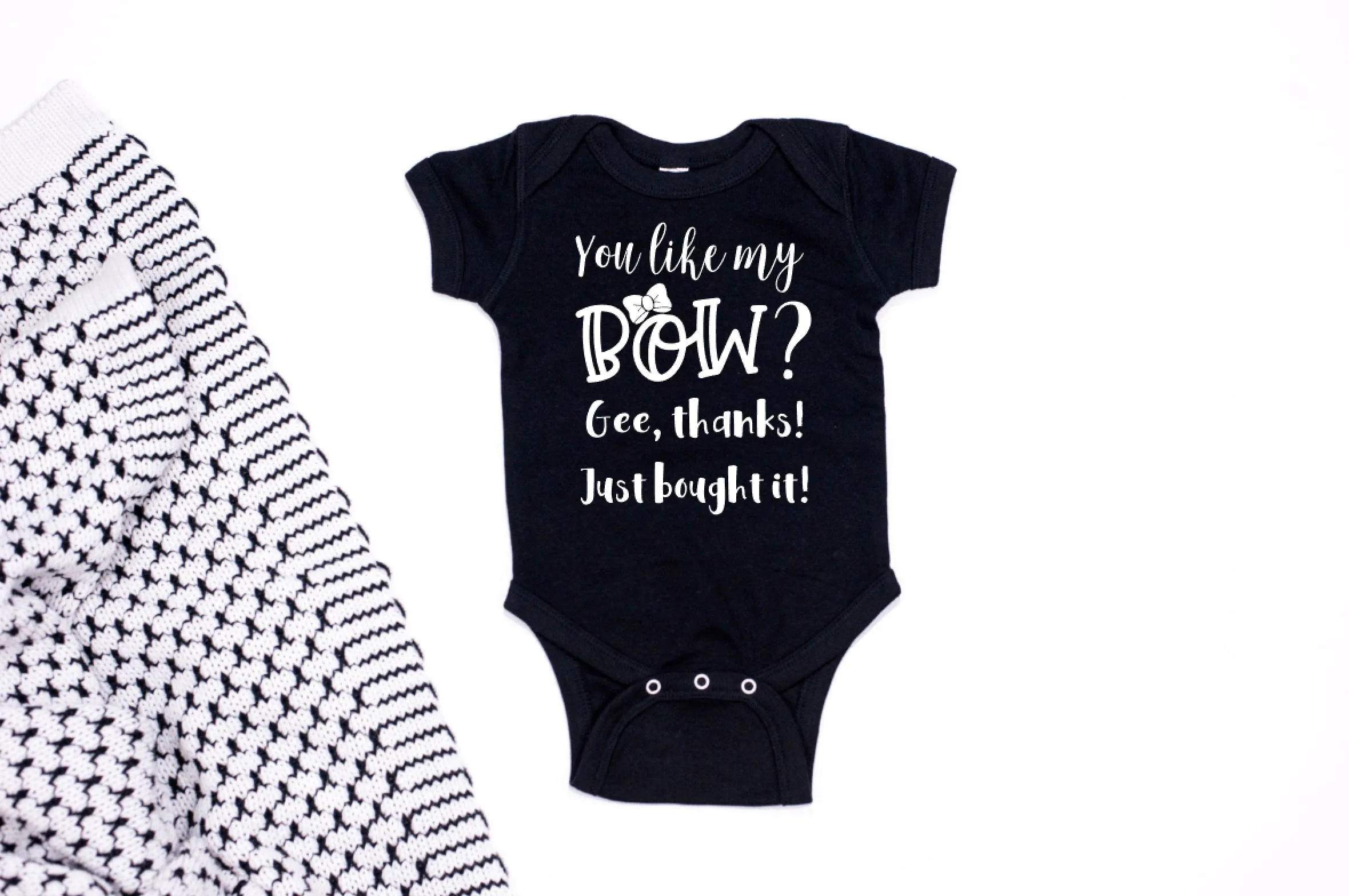 You like my bow? Gee, thanks! Just bought it! Tee or Bodysuit