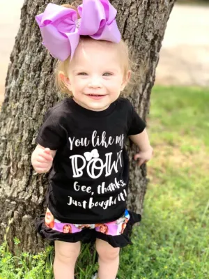 You like my bow? Gee, thanks! Just bought it! Tee or Bodysuit