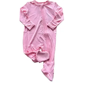 Zipper Footie | Almond Blossom