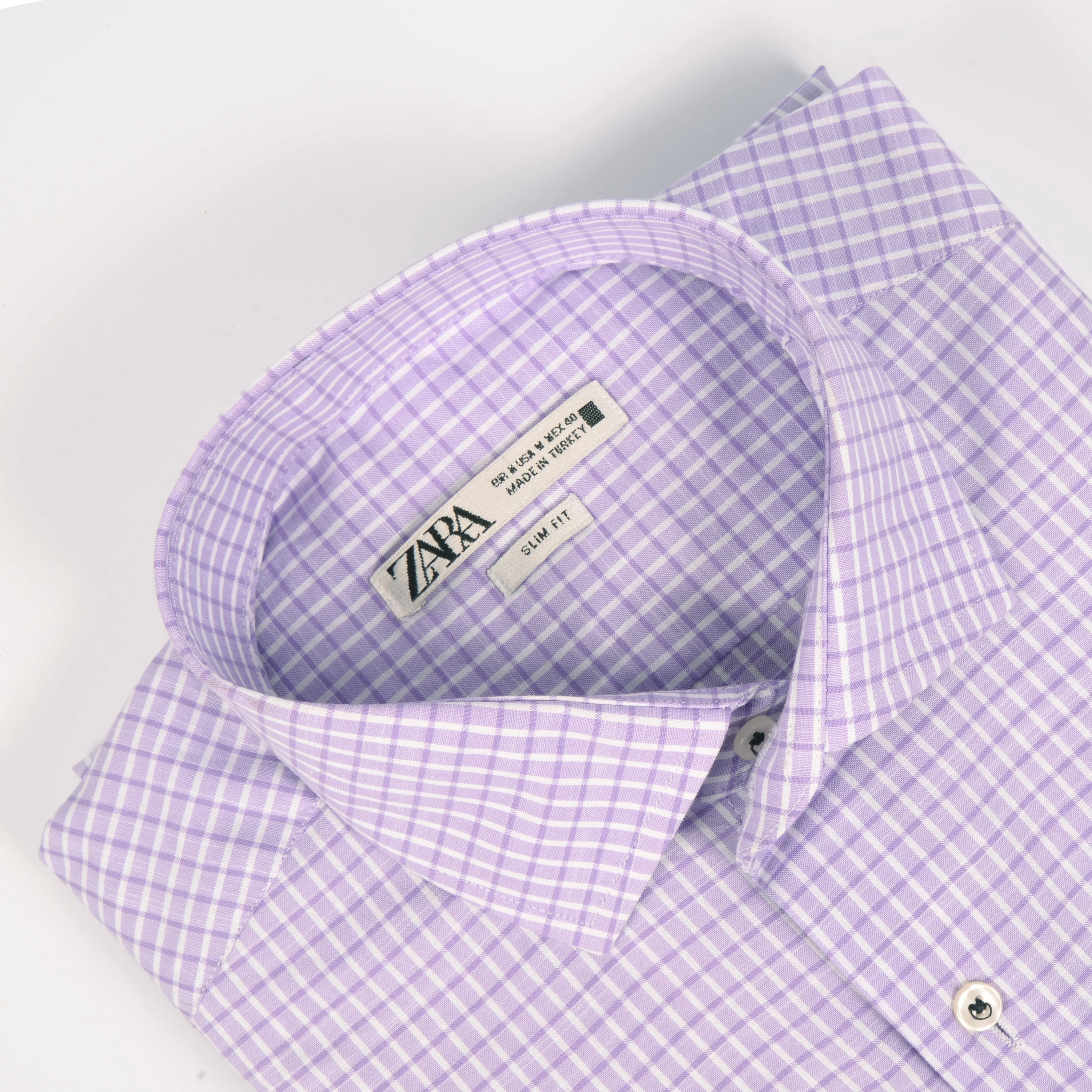 ZR Lavendar Checkered Shirt