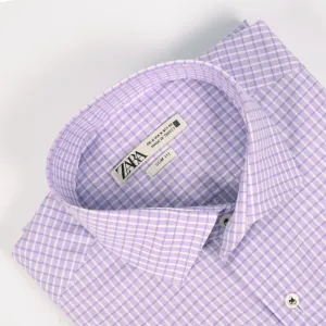 ZR Lavendar Checkered Shirt