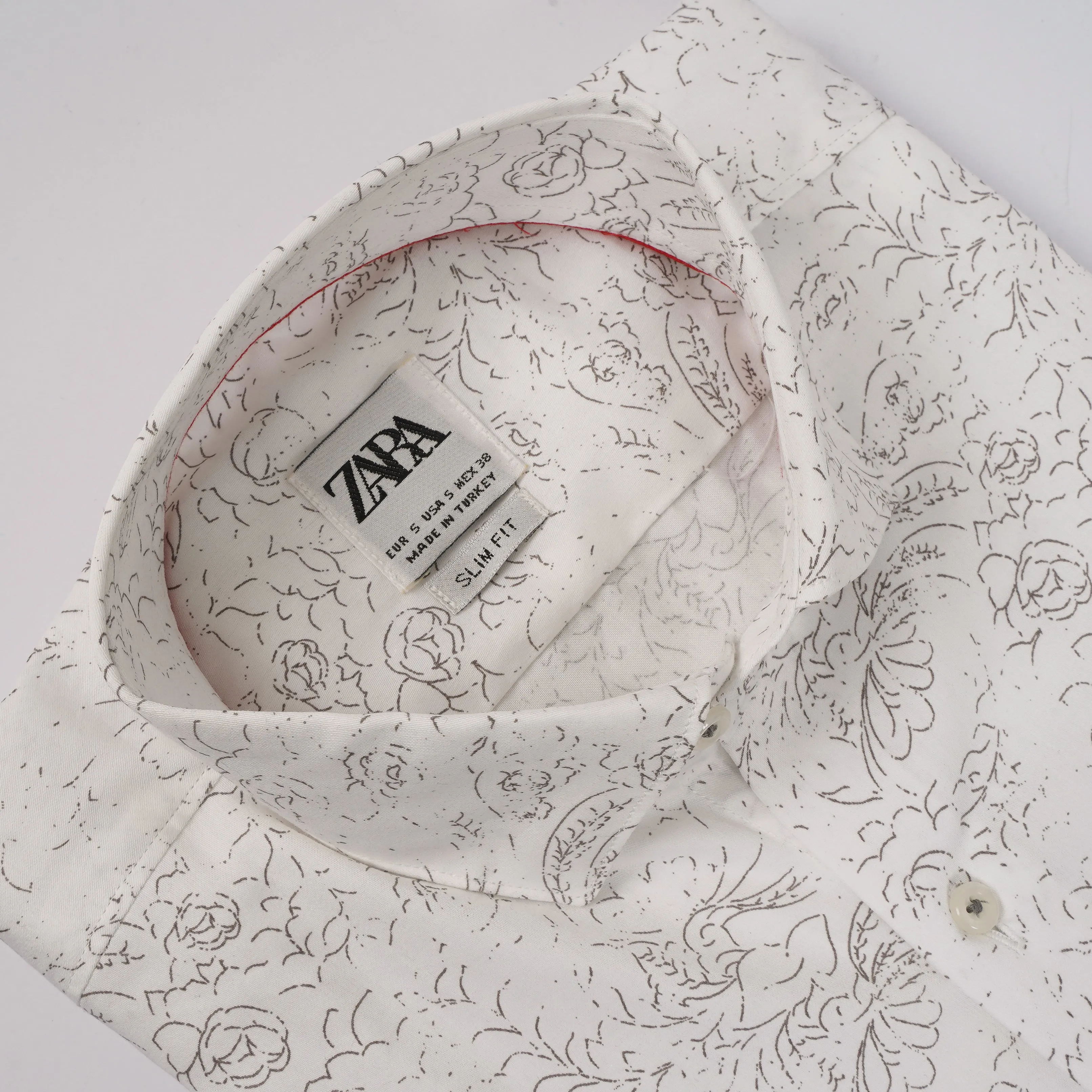ZR Men White Wane Casual Shirt
