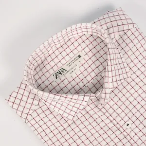 ZR White Checkered Shirt
